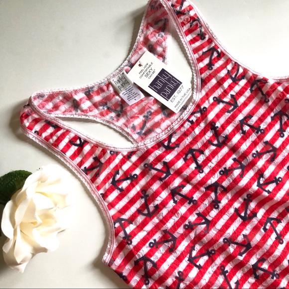 Hanky Panky Anchor Stripe Racerback Camisole Tank - Picture 2 of 8